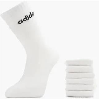 Adidas Cushioned Linear Crew 6p White/black, M
