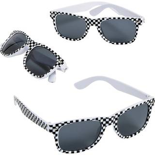 Sjov Express Kids Sunbrasses Bulk - S?t med 12 Stay cool in Style With Chettered Flag Party favoriserer solbriller til b?rn - skygge og stil race