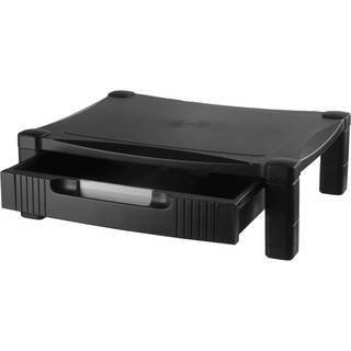 Kanantek Monitor Stand med skuffe 17 """" X 13.25 """" X 3 """" til 6,5 """" Sort underst?tter 50 lbs