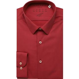 SUPER SLIM Performance Shirt in rusty red plain