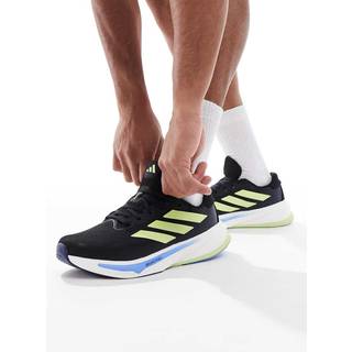 adidas Supernova Rise 2 Neutral Running Shoe Men - Black, Yellow, Size 8.5 - black