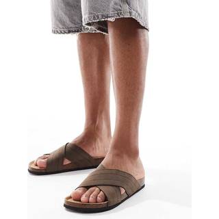 Threadbare Threadbare Kunstigt ruskind Cross Strap Sandaler