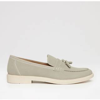 Threadbare Threadbare Grey Faux Suede Tassel Loafers