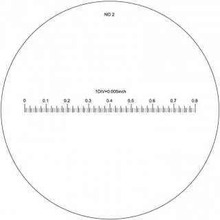 Skala nr. 2 til målelup 10X forstørrelse (art. 15405226)
