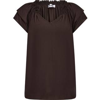 Co'couture Sunrisecc Top Bluse 75683 83-Mocca (SMALL)