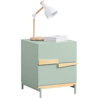 SoBuy Sengebord med 2 skuffer i Grøn 40x44x49 cm