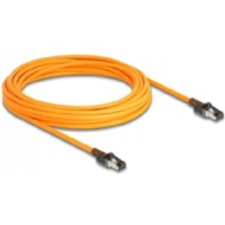 Delock Cat 6A S/FTP Netværkskabel med USB-C - Orange - 7.5 m