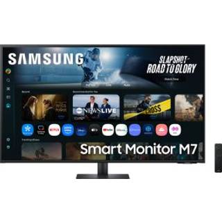 Samsung Smart Monitor M7 M70F 43" 4K UHD skærm, sort ➞ På lager - klar til levering