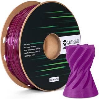 Sainsmart TPU-filament 1,75 mm GT-3 Gennemsigtig lilla fleksibel 3D-printerfilament til h?jhastighedsudskrivning 500 mm/s 2,2 lbs (1 kg) Spool Di