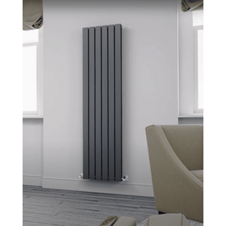 Flat Vertikal Dobbelt Radiator Antracit