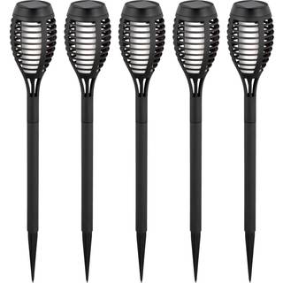 LED-lampe med jordspyd FANILO, sort, 45 cm, 5 stk. IP44