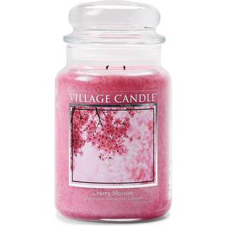 Village Candle Cherry Blossom 26 Oz Glass Jar duftende stearinlys stort