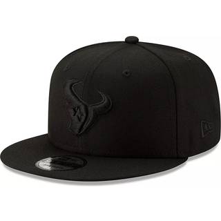 NY ERA NFL 9FIFTY Sort på sort justerbar snapback hat cap en størrelse passer til alle (US Alpha One Size Houston Texans)