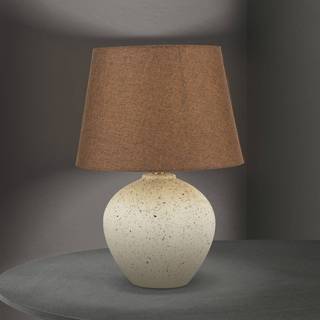 ORION Bordlampe Masai, Creme/amber, Stue/spisestue, Keramik