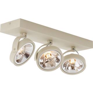Moderne loftspot beige G9 rund justerbar 3-lys - Go