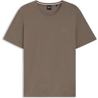 Regular fit T-shirt i bomuld med stræk og broderet logo
