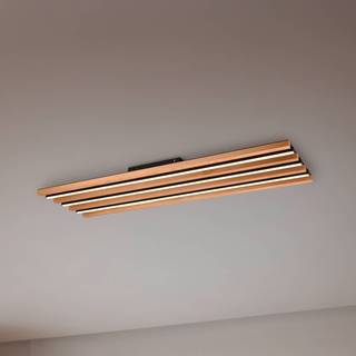 LED-loftlampe Fontana 114 x 30 cm træ/sort træ/metal