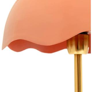 KARE Lia bordlampe, pink, stål/marmor, højde 50 cm
