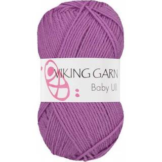 Viking Baby Ull 368 Lyng Indhold: 100% Merino Superwash uld Vægt/længde: 50 g = ca. 175 meter Anbefalede pinde: 3 mm Strikkefasthed: 10 cm = 28 m Finvask, max 40°C / Brug aldrig skyllemiddel / Tørres fladt.