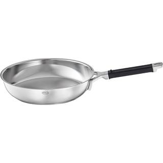Rösle Silence PRO Pfanne 28 cm - Edelstahl mit Kapselboden - Schwarz,Silber
