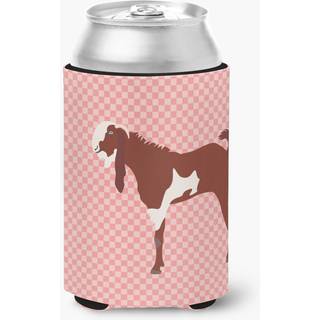 """" Caroline's Treasures Jamnapari gede lyserød check dekorativ kan hugger flerfarvet """"