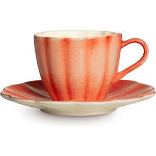 Mateus Oyster Kop Med Underkop 25 Cl - Kaffekopper Keramik Orange - EOR260H