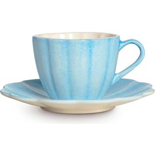 Mateus Oyster Kop Med Underkop 25 Cl - Kaffekopper Keramik Turkis - ETU260H