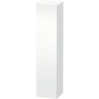 Duravit l-cube højskab med 1 venstrehængslet låge og 4 glashylder