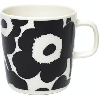 Marimekko Unikko krus 40 cl Hvid/Sort