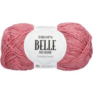 DROPS Belle 11 Gammelrosa Indhold: 53% Bomuld, 33% Viskose, 14% Hør Garngruppe: B (20 - 22 masker) / 8 ply / DK / worsted Vægt/længde: 50 g = ca. 120 meter Anbefalede pinde: 4.00 mm Strikkefasthed: 10 x 10 cm = 21 m x 28 p Finvask 30ºC / Tørres fladt.