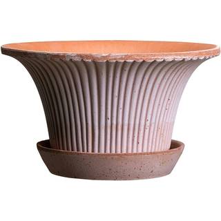 Bergs Potter Daisy Krukke Med Underkop Rosa Ø30 Cm - Havekrukker & Plantekasser Terrakotta Rose - DSYR30S