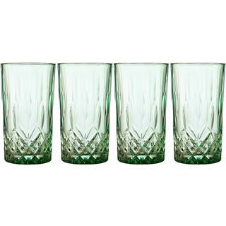 Sorrento Highball 4 stk. fra Lyngby Glas - Grøn farve - Glas