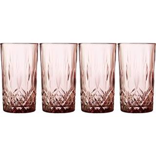 Sorrento highball 4 stk. pink