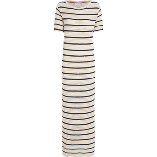 Pointelle Crochet Maxi Jumper Dress