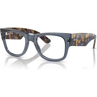 Ray - Ban Unisex RX0840V MEGA WAYFARER 8296 Optiske stel Acetat Blå Transparent Firkantet Normal - Blå