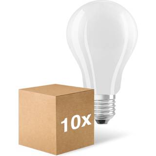 Fordelspakke 10x Ledvance Classic LED E27 Pære Filament Matt 17W 2452lm - 827 Ekstra Varm Hvid | Erstatter 150W