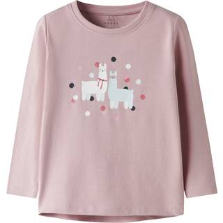 NAME IT Langærmet Bluse Vix Burnished Lilac Lama