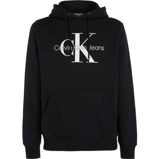 Monogram Hoodie - Calvin Klein - Black - Men - L - Black - L