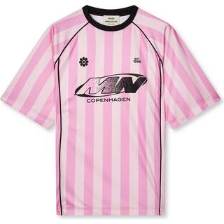 Shiny Sport Manna Tee - Begonia Pink/Blushing Bride - Mads Nørgaard - Stribet M