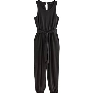 Next Ærmeløs jersey-jumpsuit med bindebånd i taljen