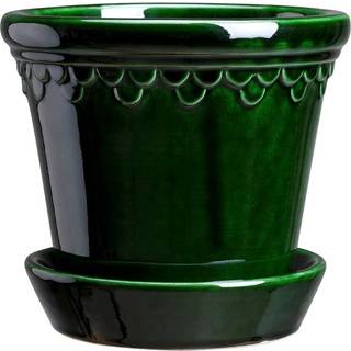 Bergs Potter Copenhagen Krukke 10 Cm - Krukker Keramik Grøn - KCG10S