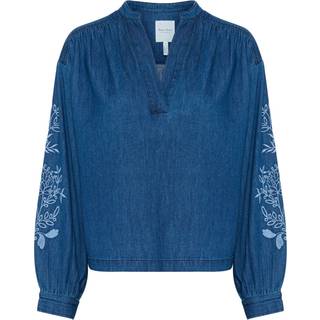 Part Two Terkapw Bl Bluser 30309804 Medium Blue Denim Embroidery (40)