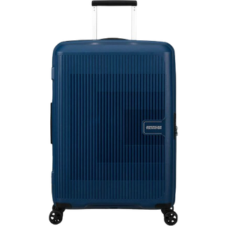 American Tourister Aerostep 67cm - Mellem Ekspanderbar Navy Blue, Mellem kuffert