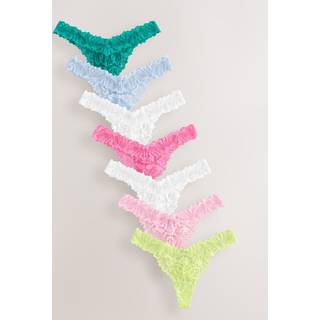Next Bright Thong Ultimate Comfort Lace Knickers 7 Pack