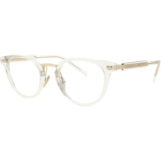 Prada PR 17YS Blue-Light Block 2AZ09N 49 Briller Mænd Krystalklar - Gold - 49mm