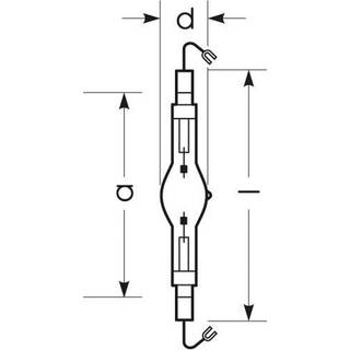 RADIUM Halogen-metaldamppære K12s 2060W HRI-TS D/S/HF