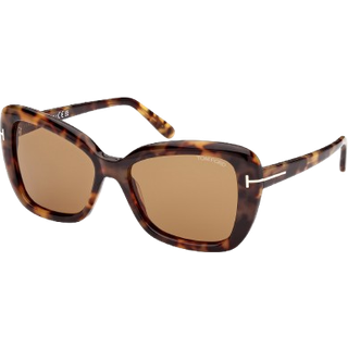 Tom Ford FT1008 MAEVE 55J 55 Solbriller Kvinder Tortoiseshell - Dark Tortoise - 55mm
