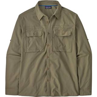 Patagonia L/S Self Guided Sun Shirt Skjorte Herrer størrelse XL farve olivengrøn