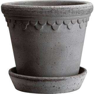 Bergs Potter Copenhagen Krukke 12 Cm - Krukker Terrakotta Grå - KG12S