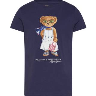 Polo Ralph Lauren Polo Ralph Lauren Blue Girls Polo Bear Graphic Print T-Shirt